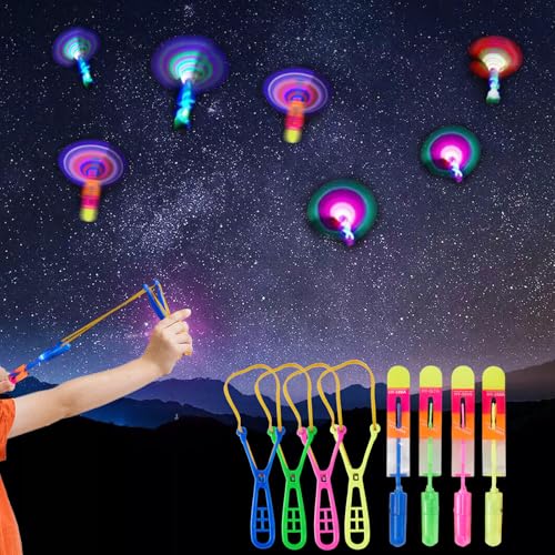 ZIYOUA 2024 LED-Licht-Nacht Hubschrauber Schleuder Spielzeug, 12 Stück Led Hubschrauber Fliegen Spielzeug, Party-Mitgebsel für Kinder, Mitgebsel Kindergeburtstag und Goodie Bag Stuffers（12 Stück） von ZIYOUA