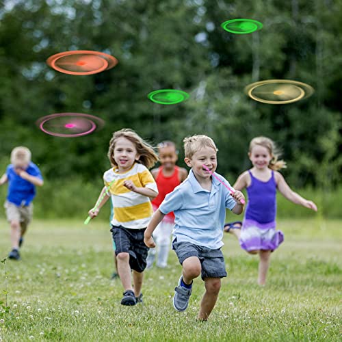 ZIYOUA Kindergeburtstag Spielzeugset für Mädchen&Jungen,12 Stück Hubschrauber Spinning Flying Disc, Zugschnur FliegenSaucers Spielzeug Piñata Füllung, Kleine Mitbringsel für kinder (Farbe zufällig) von ZIYOUA