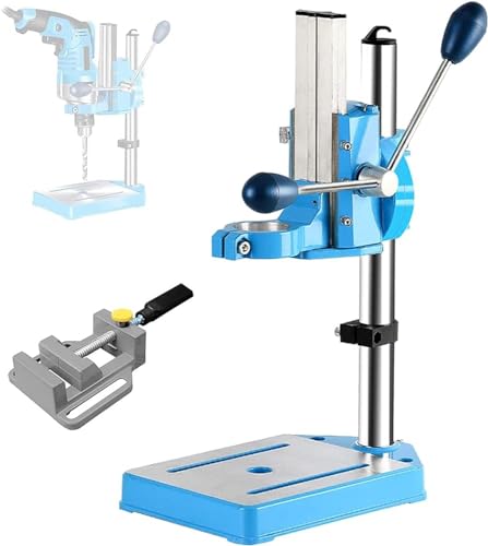 ZJFJMBD Hochpräziser Elektrischer Bohrständer, Tischbohrmaschinenständer, 38–50 Mm Klemmung, 80 Mm Hub, Tischbohrmaschine, Verdickte Säule, Basis Aus Aluminiumguss von ZJFJMBD