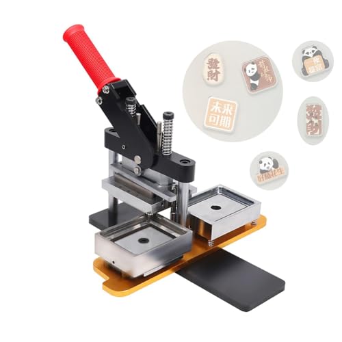 Fotomagnetmaschine, DIY-Kühlschrankmagnet-Pin-Maker-Maschine, 50 x 50 mm Button-Button-Maker, Fotomagnetmaschine zum Dekorieren von Kühlschränken, beliebigen Eisenmöbeln, Kühlschrankmagnetmaschine von ZJHESXV