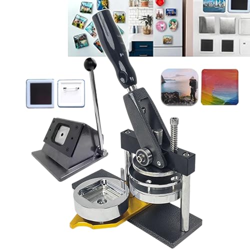 Maschine zur Herstellung quadratischer Kühlschrankmagnete, Maschine zur Herstellung von Fotomagneten, Maschine zur Knopfdruckmaschine zum Dekorieren von Schließfächern, Waschmaschinen, mit Fotoschnei von ZJHESXV