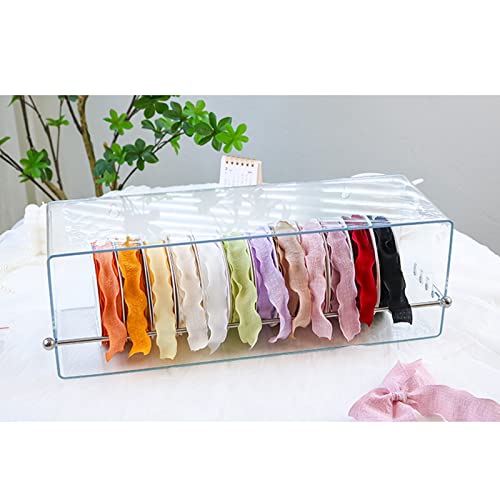 Rollenhalter Organizer, Craft Room Clear Stackable Organizer Rack Für Garn, Perlen, Bänder, Glitter, Ton, Nähen, Häkeln, Stoff, Stempel, Scheren von ZJKXJH