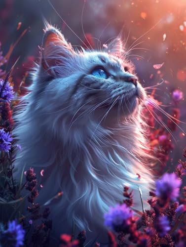Katze Diamond Painting Erwachsene, 5D Diamant Painting Bilder Tier Muster Design, Eckige Steine Diamond Art Kinder DIY Strass Stickerei Bastelset für Wanddeko Schlafzimmer, 30 x 40cm -zjn2506O9 Katze Diamond Painting Erwachsene, 5D Diamant Painting Bilder Tier Muster Design, Eckige Steine Diamond Art Kinder DIY Strass Stickerei Bastelset für Wanddeko Schlafzimmer, 30 x 40cm -zjn2506O9 von ZJNBBDOU