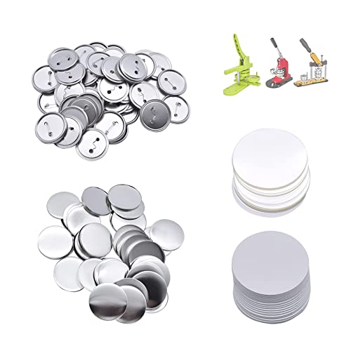 200er Set DIY Pins Buttons Design ein Abzeichen, Buttons Selber Machen, Button-Set mit Pin, für Bastel Handwerk und Handwerk Aktivitäten (25mm / 1inch) von ZJT