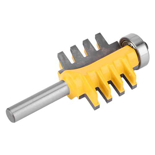 8mm Schaftfingergelenk Fräser, Carbid -Holzbearbeitungs -Router -Bit für Schubladenherstellung, End -to -Ende -Zusammenarbeit, Rostbeständigkeit, Profis Hobbyisten, 4mm Schaft von ZJchao