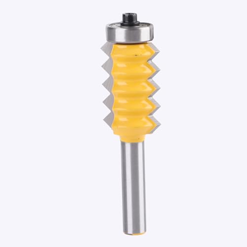 Fingergelenk Router Bits, Fingergelenk Router Bit Kleber Mahlen Cutter Gerät Stahl Fingergelenks Jig Tür Scharnier Router Bit V Zapfenmaschine 8mm Schaft (8*30 mm) von ZJchao