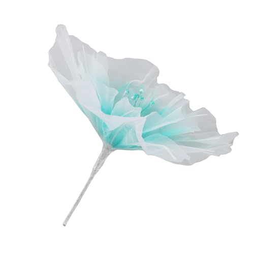 Gaze-Organza-Blume, Faltbar, Klein, Leicht, für Hochzeitsdekoration, Fotografie-Requisiten, 50 Cm Durchmesser, Handgefertigte Gaze-Blume mit Schöner Form (GREEN) von ZJchao