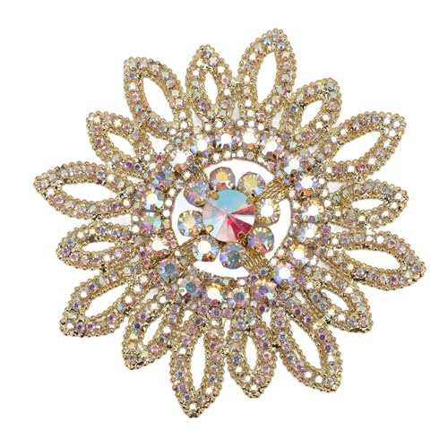 Glas-Strass-Sonnenblume, Glänzend, Rund, Verzierung, Kleidung, Tasche, Schmuck, Dekoration von ZJchao