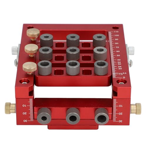 Scharnierbohrlehre, Schranktür, Bohrlochführung, Positionierer, Locator, 3-in-1-Holzbearbeitungswerkzeug, Verstellbarer Öffnungsrand von ZJchao