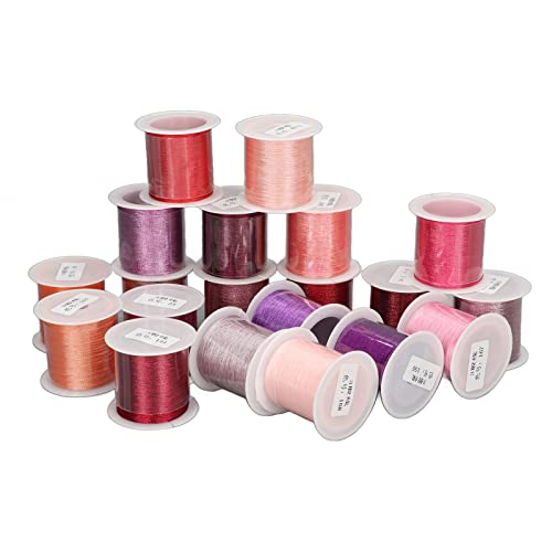 Stickfaden, 20pcs Stickfäden Produktion Nähfaden Polyester -Nähenmaschinengewinde 3 Aktien Rose Farbe Serie 110yd Jeweils Nähfäden Zum Nähen von ZJchao