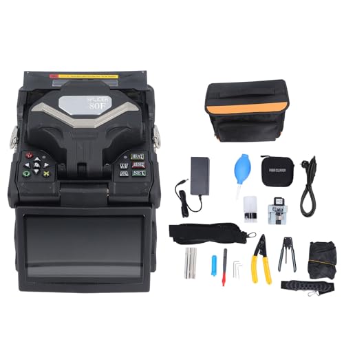 ZJchao Optical Faser Splicer Automatische Glasfaser -Spleißmaschine mit 5 -Zoll -TFT -Farb -LCD -Bildschirm für Glasfaserprojekte (EU-Stecker 100-240V) von ZJchao