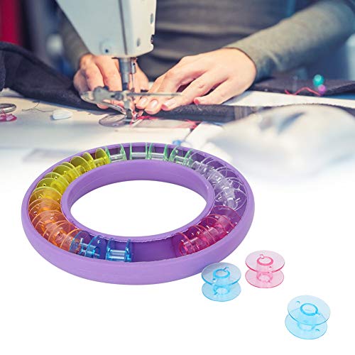 ZJchao Spulenhalter, Spulenkoffer 24PCS Silicon Spannung Aufbewahrungsbox Runde Tragbare Aufbewahrung DIY Handarbeit Hausnähte Zubehör für Spulenorganisator für Metall- oder Kunst ZJchao Spulenhalter, Spulenkoffer 24PCS Silicon Spannung Aufbewahrungsbox Runde Tragbare Aufbewahrung DIY Handarbeit Hausnähte Zubehör für Spulenorganisator für Metall- oder Kunst von ZJchao