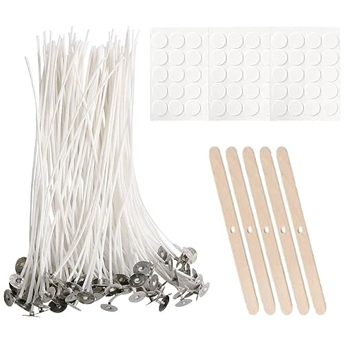 ZKGYUS Kerzendocht Set, Kerzendocht 100 Stück Cotton Candle Wick für die Kerzenherstellung Candle DIY (10cm/4in) von ZKGYUS