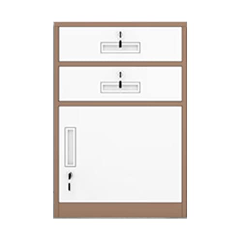 Aktenschrank unter dem Schreibtisch, Metall-Aktenschrank mit Schloss, 2 Schubladen und 1 Schrank, Aktenschrank für Briefe/Dokumente im A4-Format, Dokumente im Legal-Format, Aktenordner, Aktensch von ZLJSGESA