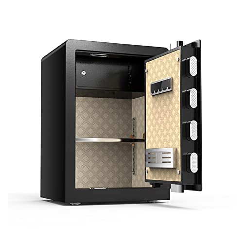 ZLJSGESA Aktenschrank, Büro-Aktenschrank, Safe aus Stahl mit elektronischem Tastenfeld, ideal für Zuhause, Büro, Hotel, Geschäftsaufbewahrung, 22,05 x 15,75 x 12,99 Zoll, schwarzer Büroschrank von ZLJSGESA