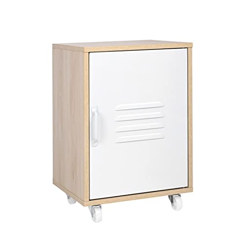 ZLJSGESA Aktenschrank, Mehrfach-Aktenschrank, funktionaler Aktenschrank auf Rollen mit Lagertür, 14,97" x 15,18" x 22,45" H, Lagerschrank für Büro, Zuhause, Aktenorganisationsschrank von ZLJSGESA