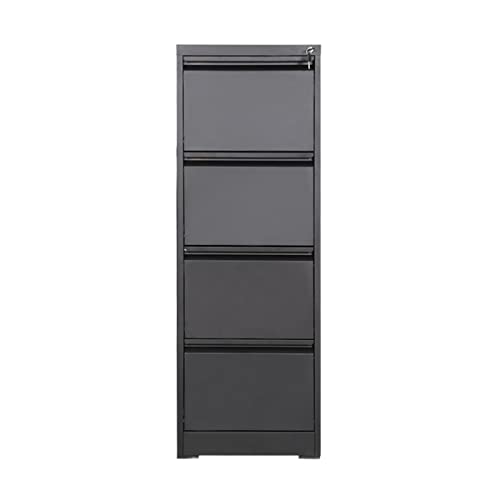 ZLJSGESA Aktenschrank, moderner minimalistischer Aktenschrank aus Eisen für Büro-Aufbewahrungsschränke, 4 Schubladen, Metallregal, einfacher Aktenschrank, Wohnzimmerschrank, Büroschrank von ZLJSGESA