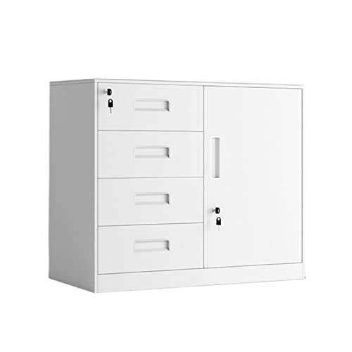 ZLJSGESA Aktenschrank, niedriger Schrank, Aktenschrank, Büroschrank, Blechschrank, Finanzdatenschrank, Wohnzimmer, Schubladenaufbewahrung, Lagerschrank mit Schloss, Kleiner Schrank, Büroschrank von ZLJSGESA