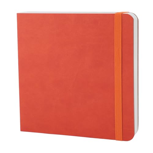 Aquarell-Skizzenbuch, 30 Blatt, 300 g/m², Skizzenpigment, Malpapier, Zeichenblock für den täglichen Gebrauch und auf Reisen, 15 x 15 cm (Orange) von ZLXHDL