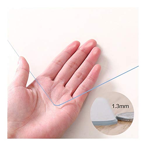 ZLYWE Bürostuhlunterlage Geschmacklos Weiches Glas Tischdecke Transparent Couchtisch Pad PVC Wasserdicht Kratzfest Ölbeweis Tischset Kristallplatte, Anpassbar (1.3mm,120X150CM) von ZLYWE