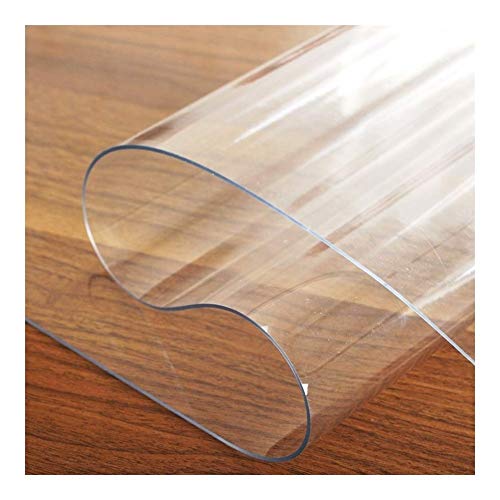 ZLYWE Schutzmatte Parkett Tischschutz Transparent Nicht Leicht Verformbar Schrumpft Nicht Flammhemmend, 1,5/2,0 mm Dick (1.5mm,100x100cm) von ZLYWE