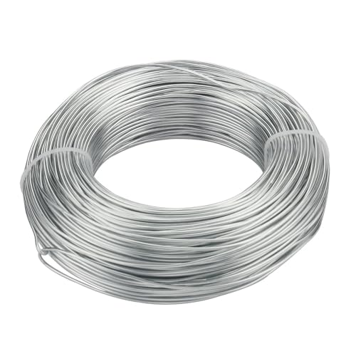 ZMCGNO Aluminiumdraht Schmuckzubehör Vergoldeter Aluminiumdraht 1 mm/1,2 mm/1,5 mm/2 mm/2,5 mm/3,0 mm Aluminium-Metalldraht for DIY-Schmuckteile zum Basteln Schmuckherstellung(Silver,2.5mm 3meter) von ZMCGNO