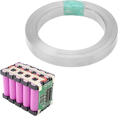 ZMDMAH Nickelband Nickel Streifen, 10 m Reines Nickelband 0,15 X 8 mm Nickel Platte Band Nickelband für 18650 SchweißBand Akkupacks NickelbäNder PunktschweißGeräT Schweiß Zubehör ZMDMAH Nickelband Nickel Streifen, 10 m Reines Nickelband 0,15 X 8 mm Nickel Platte Band Nickelband für 18650 SchweißBand Akkupacks NickelbäNder PunktschweißGeräT Schweiß Zubehör von ZMDMAH