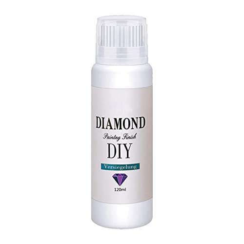 ZMKY DiamondPainting Glue, DiamondPainting Protective Agent 120ML, Permanent Hold & Gloss Finish, Diamond Painting Tools for 5D Diamond Paintings & Jigsaw Puzzles von ZMKY