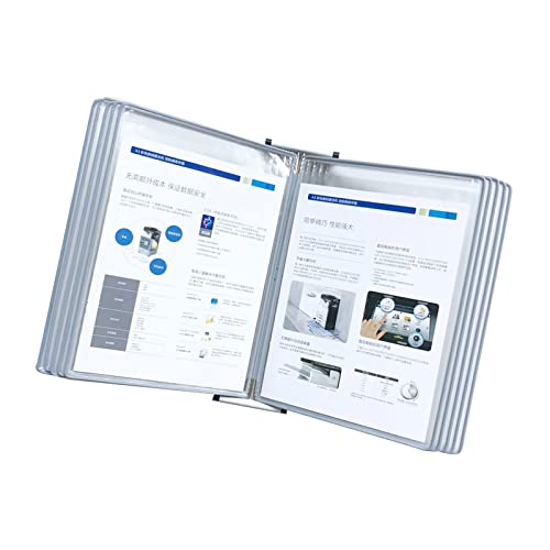 An der Wand montiertes Referenzsystem, Office Adjustaview, Office AdjustaView, An der Wand montiertes Referenzsystem, Wandanzeigetafelsystem mit 10 Tafeln, Wandpult im A4-Format, Dokumentenorganisator von ZMQU