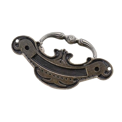 ZNQDKJVU Schranktürgriff, Schubladenschrank, Möbelknöpfe, Ziehgriffe, Retro, antike Bronze, Zinklegierung, Kleiderschrank-Hardware, Wohnkultur(Door Handle C) von ZNQDKJVU