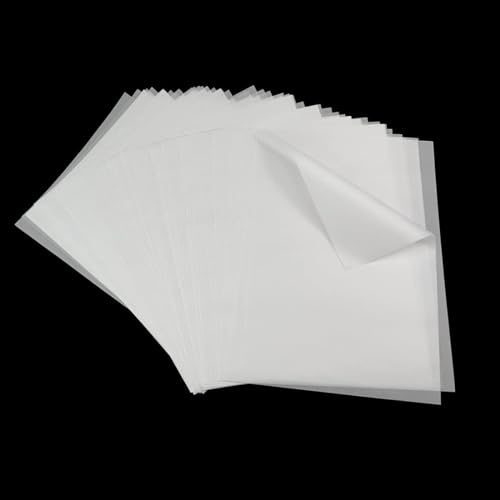 ZOKJSW A4 210X 297mm Transparentpapier 17g/m², 200 Stück für Skizzieren, Pausieren, Verpacken, Zeichnen Pauspapier von ZOKJSW