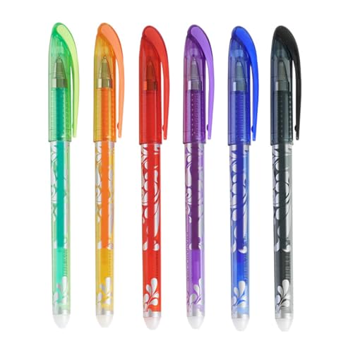 ZOKJSW Multicolor Gel Stift- Radierbarer Kugelschreiber 6Stück Radierbarer Gelschreiber Set von ZOKJSW