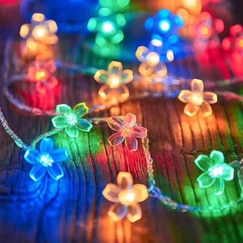 ZONJIE Lichterkette Kirschblüten Deko, Cherry Blossom Lichterkette Blumen 3m 20 Led Lichterkette, Lichterkette Frühling Deko Blüten für Festival, Party, Valentinstag Hochzeit von ZONJIE