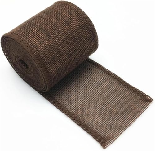 Sackleinenband, Sackleinenband mit Spitze, Sackleinenrolle, 3 m/Rolle, Sackleinenband mit Draht, Jute-Verpackungsband for Weihnachtsbasteleien, DIY-Hochzeitsfeiern, Schleifenbesatz, Dekoration (grün)( von ZOOPH