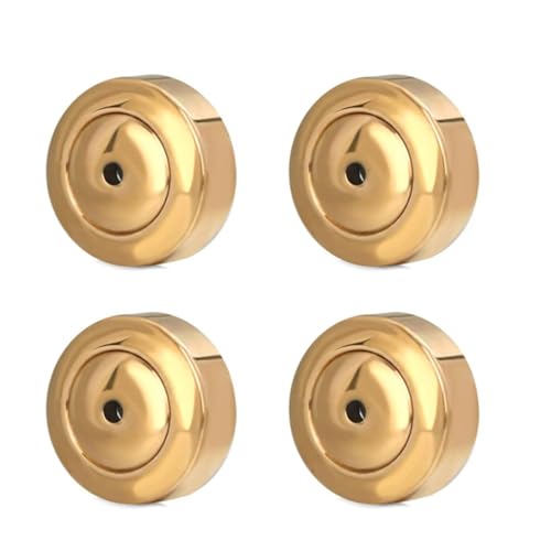 ZORESCOLEO 4 x Würfel-Ohrring-Verschlüsse für Ohrstecker, schwere Ohrringe, Ohrring-Verschlüsse für hängende Ohren, Push-Pierced Edelstahl-Ohrringstecker von ZORESCOLEO