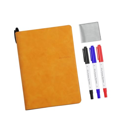 ZORESCOLEO Doppelseitiges magnetisches Whiteboard-Notizbuch mit löschbarem Marker, tragbare Schreibtafel für Büro, Meeting, Schreiben, Zeichnen von ZORESCOLEO