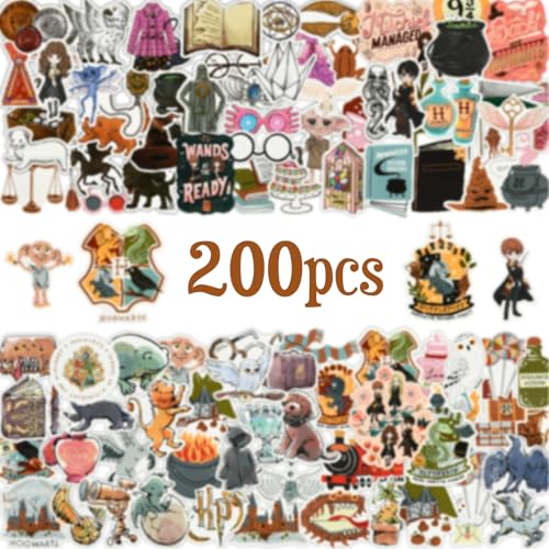 Cartoon Aufkleber, 200pcs Aufkleber Kinder, Cartoon Sticker Set, Cartoon Vinyl Aufkleber, Wasserdicht Aufkleber, Anime Sticker, Sticker Cartoon, für Scrapbook, Fotoalbum, Skateboard, Motorrad von ZOSIGN