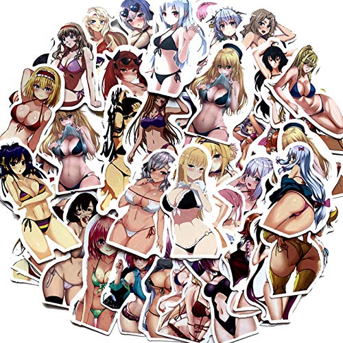 100 Stück Bikini Sexy Beauty Cartoon Aufkleber Vinyl Aufkleber Wasserdicht Aufkleber Dekorieren Laptop Garage Tor Kühlschrank Wasserflasche Gitarre Auto Scrapbook Skateboard Koffer Motorrad Snowboard von ZOSOFAC