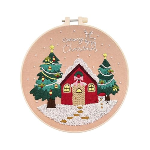 Weihnachten Stickerei Kit, Weihnachten Stickerei Kits für Erwachsene, 2024 Advent Stitch Stickerei Kreuzkalender Kits, Erwachsene von ZOUBAOQ