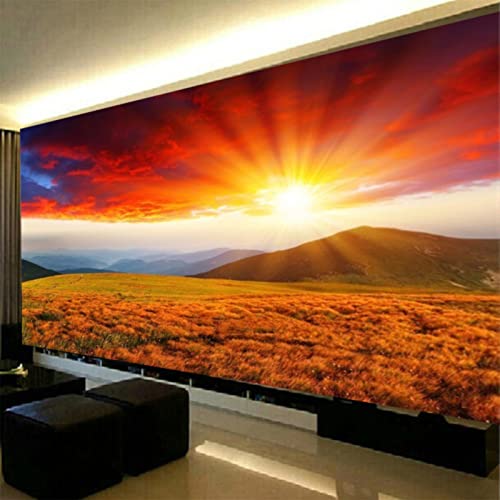 Diamond Painting XXL,Sonnenuntergang Landschaft DIY 5D Diamant Painting Bilder, Diamond Painting Gross,Diamant malerei Kits Malen nach Zahlen Wohnzimmer Bilder Dekoration (A,80x40cm) von ZOYIEP