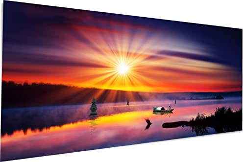 ZOYIEP 5D DIY Diamond Painting Kits, Sonnenuntergang Diamant Painting Bilder Gross,Diamond Malerei Stickerei Diamonds Paintings Room Decor (A,120x60cm) von ZOYIEP