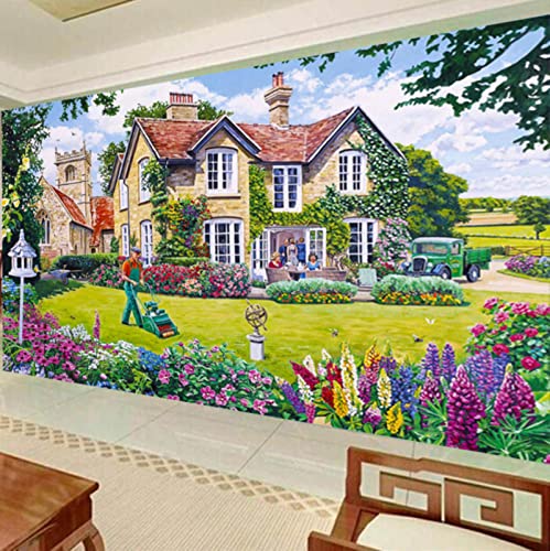 ZOYIEP DIY 5D Diamond Painting Kits,Garten Landschaft Diamant Painting Handgefertigt Mosaik Crystal Strass Stickerei Full Bohrer Diamant Malerei Dekoration (80x140cm) von ZOYIEP