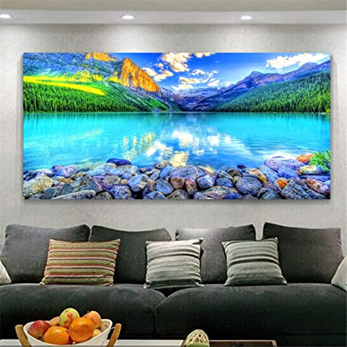 ZOYIEP Diamond Painting Set,5D DIY Diamant Painting,Mosaik Landschaft Diamant Painting Bilder Groß Diamant Malerei XXL Stickerei Heimdekoration (100x40cm) von ZOYIEP