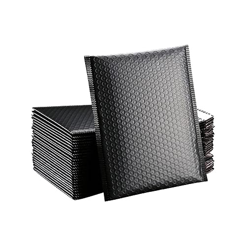 Luftpolster-Versandtaschen, 25–50 Stück, Schwarz, 11 x 13 cm von ZPECIAL