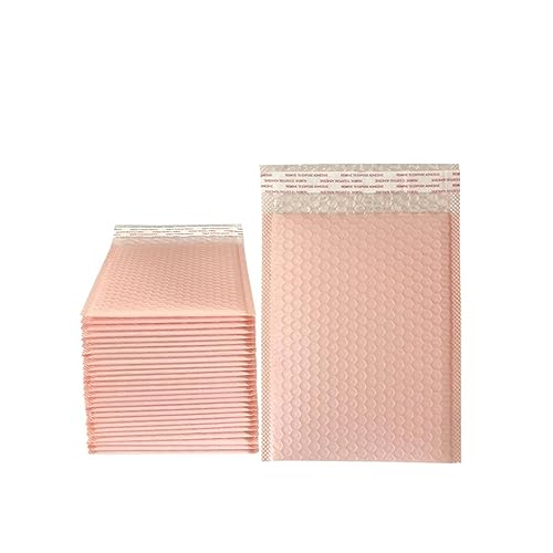 Luftpolster-Versandtaschen, 25–50 Stück, für Geschäft, Versandverpackung, Druckverschlussbeutel, Rosa, 50 Stück, Hellrosa, 11 x 13 cm von ZPECIAL