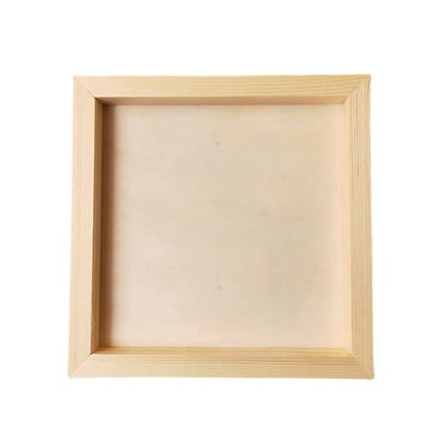 ZPFDSG Bilderrahmen Holz DIY Blank Holz Foto Halter DIY Ton Rahmen for Home Holz Handwerk Party Kinder Geschenk Desktop Ornament Bild Rahmen(20x20cm) von ZPFDSG