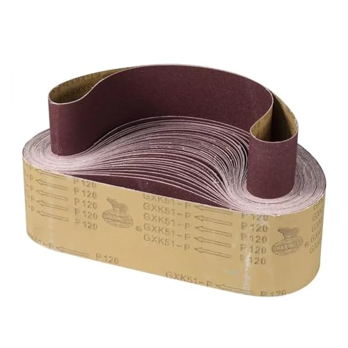 ZPFDSG Schleifband 10 Stück 75 x 533 mm Schleifbänder, grob bis fein, Schleifband, Schleifzubehör for Schleifmaschinen, elektrische Rotationswerkzeuge(100) von ZPFDSG