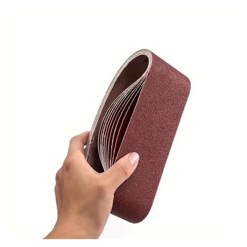 ZPFDSG Schleifband 10 Teile/Satz 533 * 75mm Schleifbänder 60-240 Körnung Holz Weichmetall Polieren Schleifpapier Schleifbänder for Bandschleifer Schleifwerkzeug(10pcs) von ZPFDSG