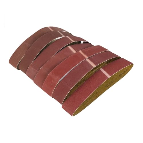 ZPFDSG Schleifband 7 PCS 50 x 686 MM Schleifband for Metall Holz Schleifen Sander 120-1000 Grit Aluminiumoxidband Metallmaterial Polieren von ZPFDSG