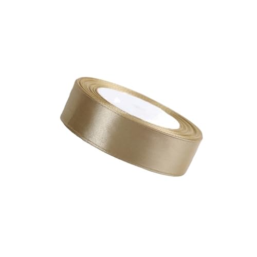 ZPFDSG Schleife 2CM x 22CM/Rolle Seidensatinbänder Geschenkverpackung Dekoration Geschenkbox Bänder DIY handgemachte Lieferungen Band(2cm Champagne Gold) von ZPFDSG